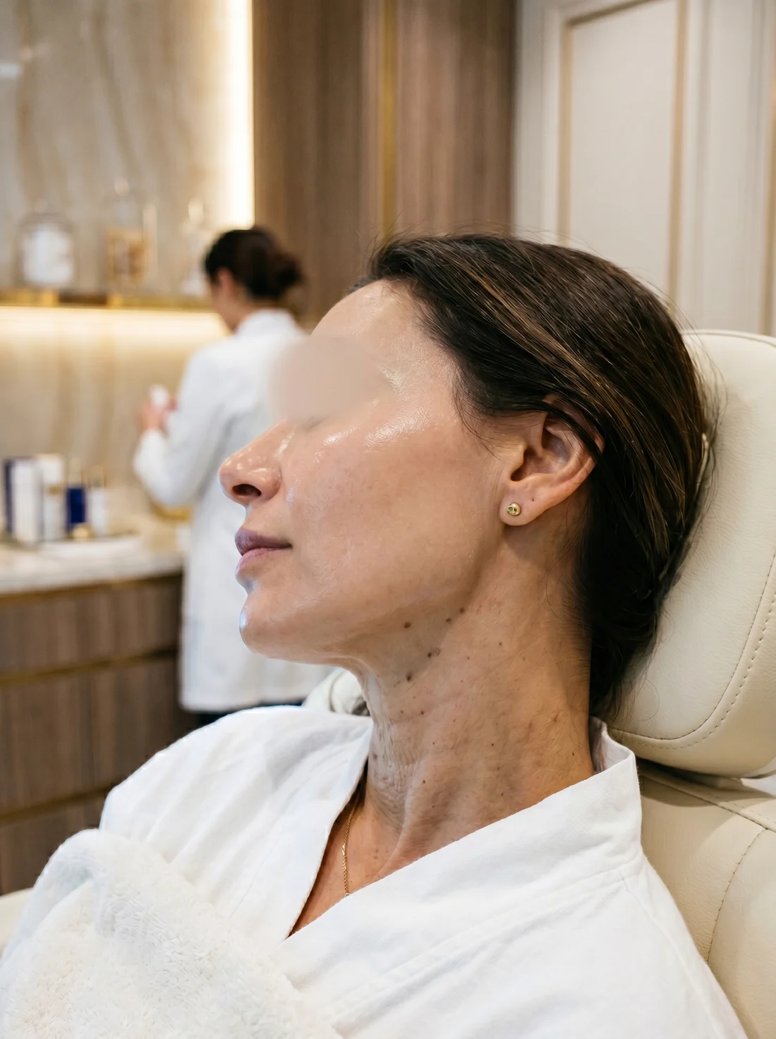 Tenul după tratamentul facial